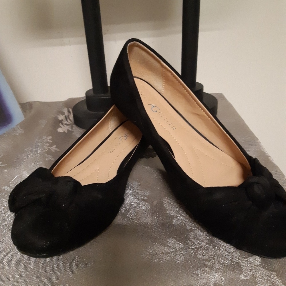 Andrew Geller Black Suede Flats